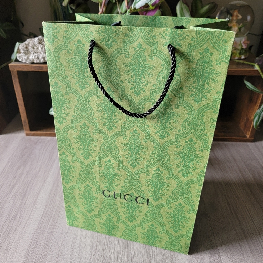 Authentic Gucci Green Shopping Bag